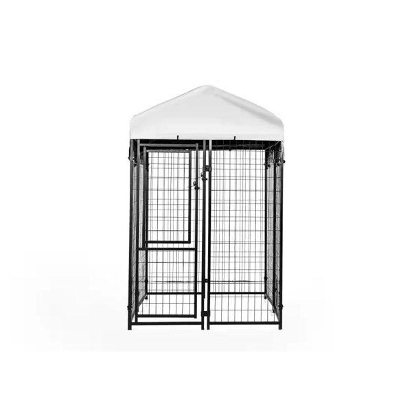 Kennels Direct Metal Kennel Kit with Cover & Reviews Wayfair